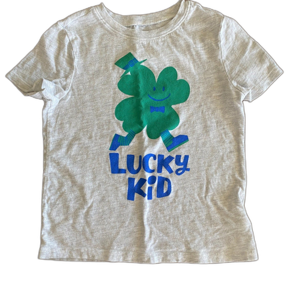 Old Navy Gray St. Patrick's Day Shirt 5T